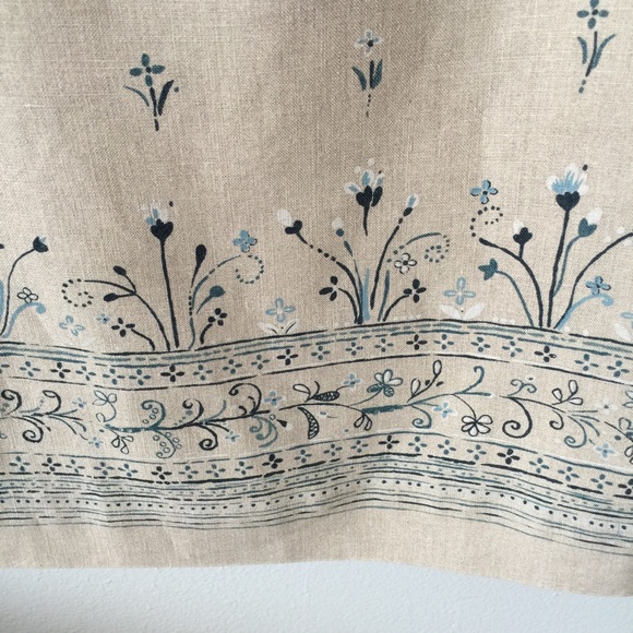 Charter Club Floral Print Shift Dress Linen Size 8 - Picture 3 of 5